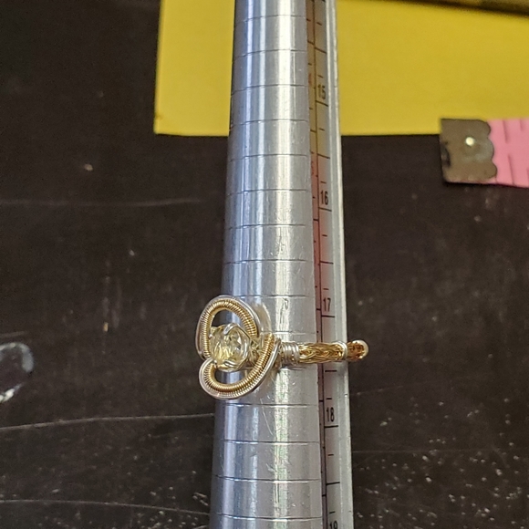 Citrine Sterling Silver Ring Size 7.5 - Picture 8 of 9